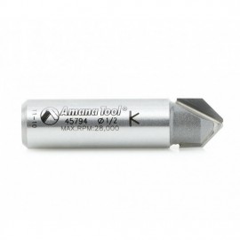 Broca 1/2" Amana tool en V para Aluminio CNC, doble filo 45794