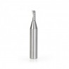Broca 1/8 Amana Tool de Carburo Sólido Spiral 'O' Single Flute CNC para corte de aluminio Up-Cut 51373
