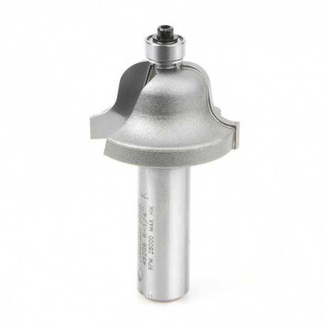 Broca 1-3/8" Amana Tool Conopial Romana (Roman Ogee) con punta de carburo con balero guía con 2 filos. 49206