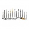 Colección de 18 Brocas Amana Tool para CNC con estante de madera AMS-167