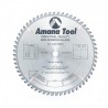 Disco 10" (250mm) con 60 Dientes  Amana Tool con Ángulo Negativo -6° para Corte de Metales No Ferrosos con Punta de Carburo TCG