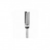 Broca 1/2" Amana Tool perfiladora con punta de carburo 2 filos para corte al ras con balero en la parte superior.