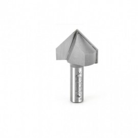 Broca 1-1/2" Amana Tool 'V' Groove a 90° con 2 filos solo para uso CNC.45728-CNC