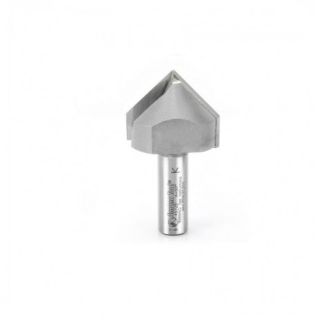 Broca 1-1/2" Amana Tool en surco 'V' ('V' Groove) con punta de carburo con 2 filos.45728