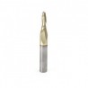 Broca 1/4" Amana Tool para CNC cónico de bola con 2 filos 46285