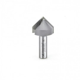 Broca 1-1/4" Amana Tool en surco 'V' ('V' Groove) con punta de carburo con 2 filos. 45726