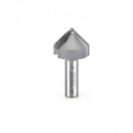 Broca 1-1/4" Amana Tool en surco 'V' ('V' Groove) con punta de carburo con 2 filos. 45726