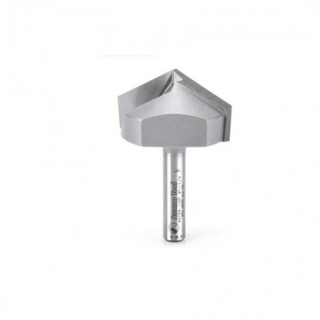 Broca 1-1/4" Amana Tool en surco 'V' ('V' Groove) con punta de carburo con 2 filos.45756