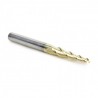 Broca 1/8" Amana Tool para CNC 2D y 3D recubierto ZrN con 3 filos 46573