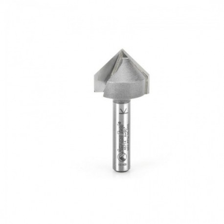 Broca 3/4" Amana Tool en surco 'V' ('V' Groove) con punta de carburo con 2 filos.45714