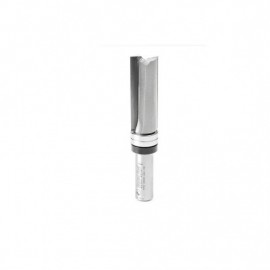 Broca 3/4" Amana Tool perfiladora con punta de carburo 2 filos para corte al ras con balero en la parte superior.