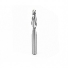 Broca 3/8" Amana Tool en espiral de carburo solido con 2 filos con nariz de bola CNC