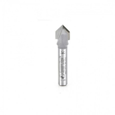 Broca 3/8" Amana Tool en surco 'V' ('V' Groove) con punta de carburo con 2 filos .45700