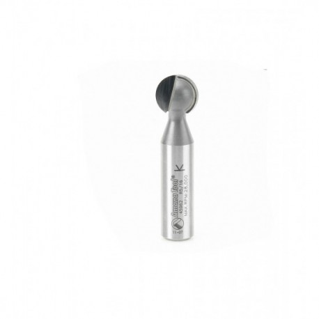 Broca 5/8" Amana Tool con punta de bola y punta de carburo con 2 filos.