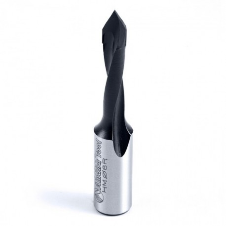 Broca 6mm Amana Tool Through-Hole Boring Bit (´V´ Point) Rotación Derecha 313006