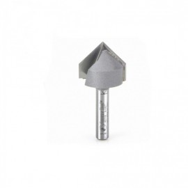 Broca 7/8" Amana Tool en surco 'V' ('V' Groove) con punta de carburo con 2 filos.