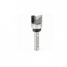 Broca 9/16" Amana Tool con punta de carburo, dado de limpieza con 2 filos con balero
