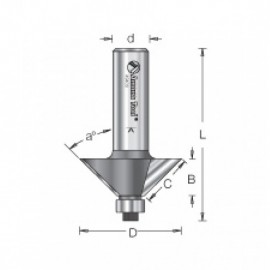 Broca Amana Tool  para madera de 2 filos para Biselar 49400