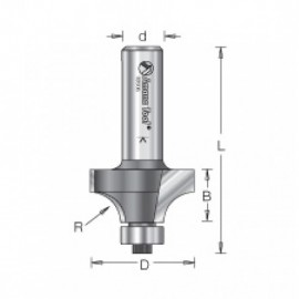 Broca Amana Tool de 1/2" para madera con 2 filos para redondear 49494
