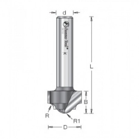 Broca Amana Tool de 3/4 para madera con 2 filos para ranurado 56112