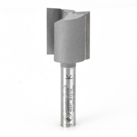 Broca Carburo Corte Recto 2 Filos 23/32 x 3/4 x 1/4 para Madera Contrachapada