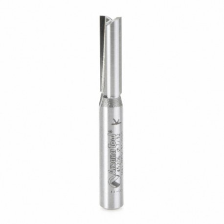 Broca Carburo Corte Recto 2 Filos 7/32 x 3/4 x 1/4 para Madera Contrachapada 45206