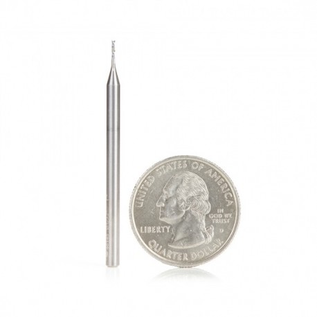 Broca Carburo en Espiral de 1/32 con 2 Filos Up-Cut 1/8 x 1/8 x 2. 46145