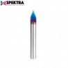 Broca Carburo en V para Grabado 45° Spektra de 0.005 x 1/4. 45632-K