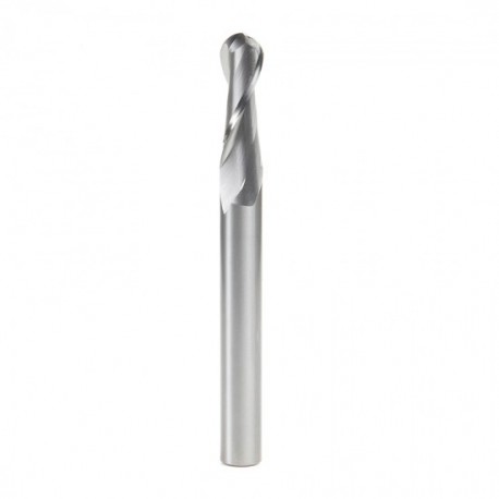 Broca Carburo Espiral Punta Bola 2 Filos Up-Cut Multipropósitos 1/4 x 12 x 1-1/2 x 1/2. 46459