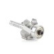 Broca carburo para redondear / rebordear esquinas con balero en punta 1" x 1/2" x 1/4"  49546