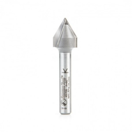 Broca Corte V para Grabado de 60° cib 1/2 x 5/8 x 1/4. 45709