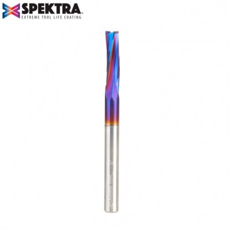 Broca de carburo sólido en espiral 1/4 de diámetro x 7/8 x 1/4 de vástago Up-cut Spektra 51631-K