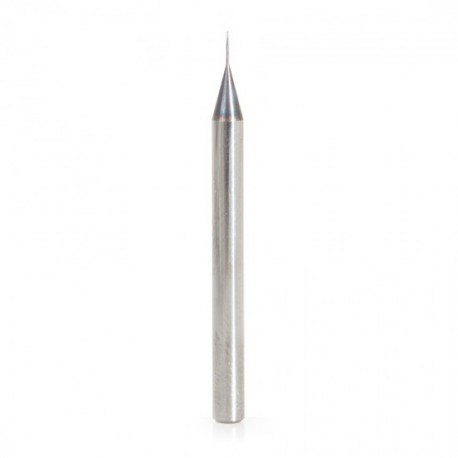 Broca en espiral de mini bola 0.010 Amana Tool para acero up-cut 51739