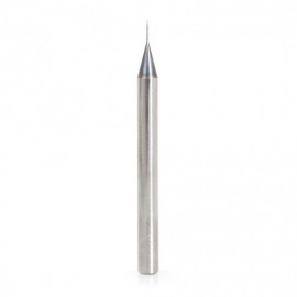 Broca en espiral de mini bola 0.015 Amana Tool para acero up-cut 51751