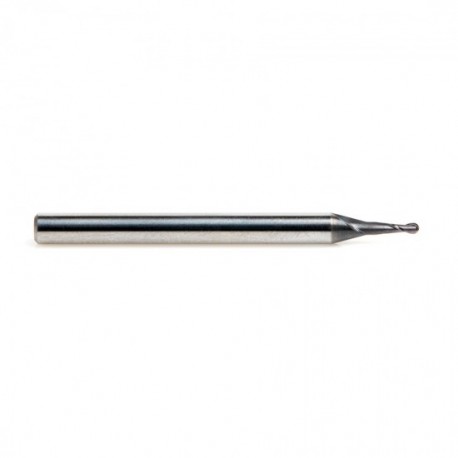 Broca en espiral de mini bola 0.045 Amana Tool para acero up-cut 51757