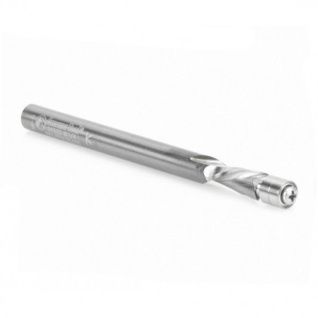 Broca espiral 1/4" Amana Tool con balero para aluminio con 2 filos 51522