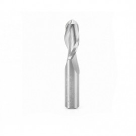 Broca 1/2" Amana Tool en espiral de carburo solido con 2 filos con nariz de bola para CNC. 46380
