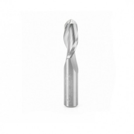 Broca 1/2" Amana Tool en espiral de carburo solido con 2 filos con nariz de bola para CNC. 46380