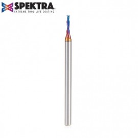 Broca Spektra Espiral de 2 Filos Down-Cut 1/16 x 1/4 x 1/8. 46213-K