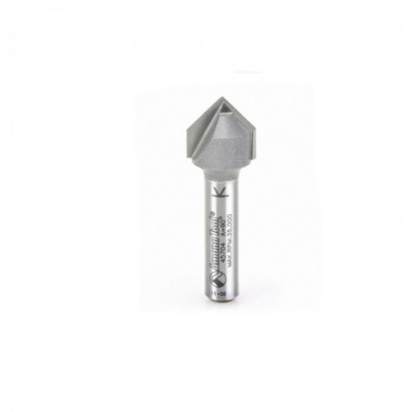 Broca 1/2" Amana Tool en surco 'V' ('V' Groove) con punta de carburo con 2 filos 45704