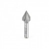 Broca 1/2" Amana Tool en surco 'V' ('V' Groove) con punta de carburo con 2 filos.45705